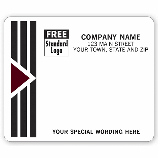 Park Avenue Mailing Labels, Laser, w/ Black/Burgundy - Office and Business Supplies Online - Ipayo.com