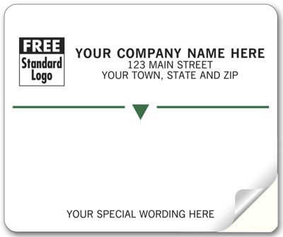 Embassy Mailing Labels, Laser/Inkjet, w/ Green Stripe