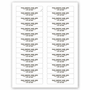 3 1/2  x 2/3 File Folder Labels, Laser, White