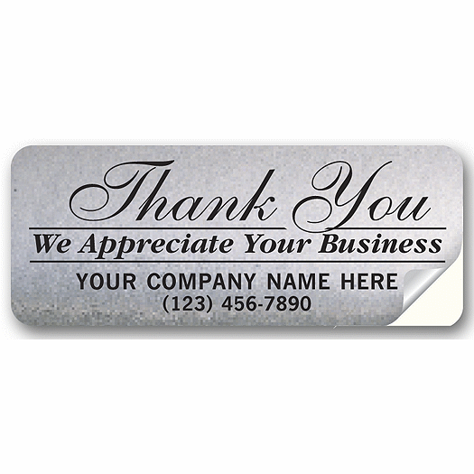 Thank You Label, Rectangle - Office and Business Supplies Online - Ipayo.com