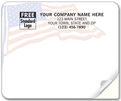 American Flag Mailing Labels, Laser, Flag Background - Office and Business Supplies Online - Ipayo.com