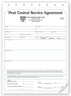 Pest Control Contract -  Service Agreements