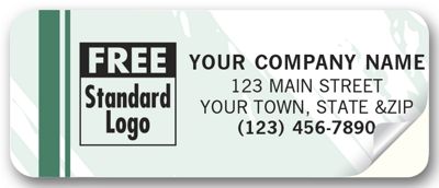 2 1/2 x 1 Advertising Labels, Colors Design, Padded,  2 1/2 X 1