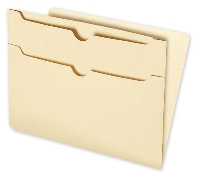 End-Tab Folders with Two Pockets on Back, 11pt