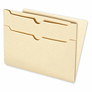 End-Tab Folders with Two Pockets on Back, 11pt