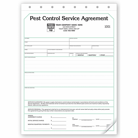 Pest Control Contract -  Service Agreements - Office and Business Supplies Online - Ipayo.com