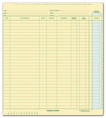 Vendor Ledger