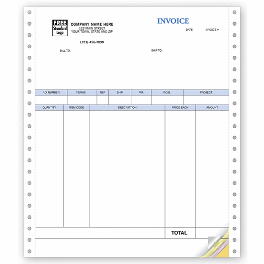 Product Invoices, Continuous, Classic