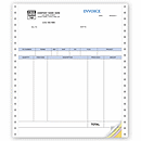 8 1/2 x 11 Product Invoices, Continuous, Classic