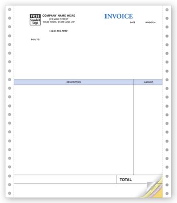 Invoices, Professional, Continuous, Classic