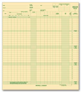 9 3/4 x 11 Expense/Payroll Ledger