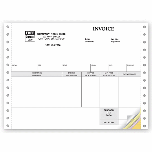 Invoices, Continuous, Classic - Office and Business Supplies Online - Ipayo.com