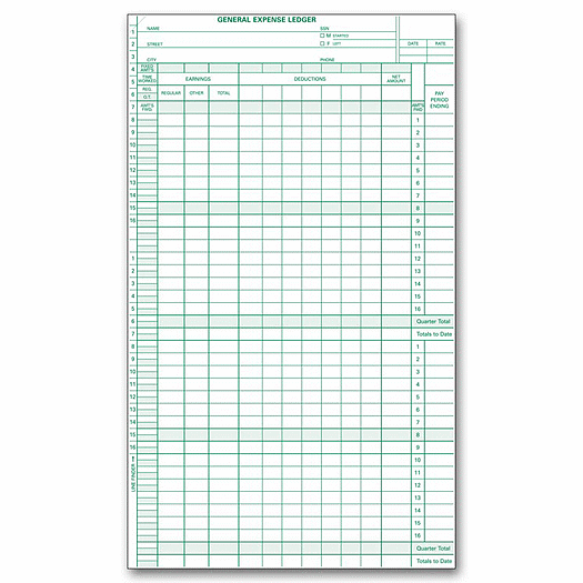 Payroll/General Expense Ledger - Office and Business Supplies Online - Ipayo.com