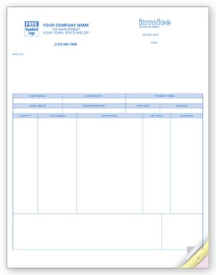 8 1/2 x 11 Product Invoices, Laser, Classic