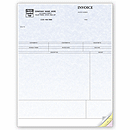 Just right for any type of service! Clear, simple format has space to list quantities, rates, describe services performed, reference purchase orders and more. Custom printed business forms.