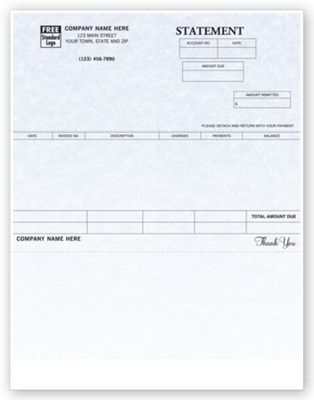 8 1/2 x 11 Statements, Laser, Parchment