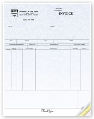 Invoices, Laser, Parchment