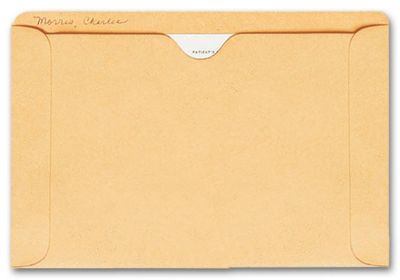 Straight Tab Card File Pocket, 5 1/2  x 8 1/8 , Buff - Office and Business Supplies Online - Ipayo.com