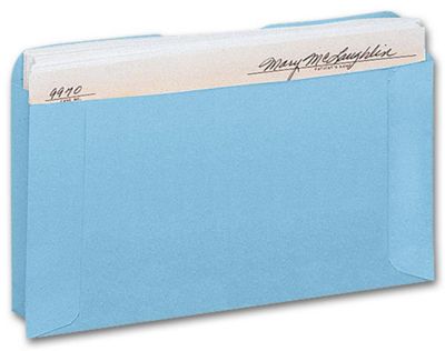 5 1/8 x 8 1/8 Expansion Card File Pocket, Blue