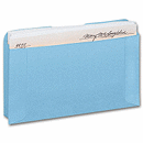 5 1/8 x 8 1/8 Expansion Card File Pocket, Blue