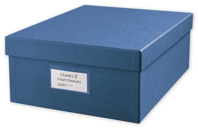 Large 12 x 9 3/4  Cancelled Check Storage Box
