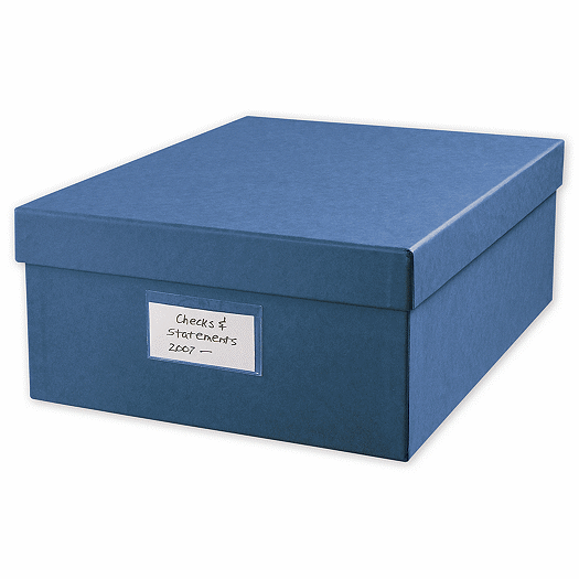 Large 12 x 9 3/4  Cancelled Check Storage Box - Office and Business Supplies Online - Ipayo.com