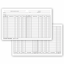 5 X 8 Account Record Billing Card, Double Entry