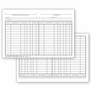 4 x 6 Account Record Billing Card, Double Entry