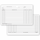Our industry-best account record billing cards are a favorite for maintaining accurate billing & payment records! White 110 lb. index stock. Horizontal style, single entry format.