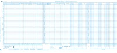 24 1/2 X 11 Payroll & Cash Disb Max Columns Journal