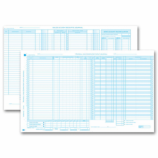 Combo Payroll and Disb Computer Input Journal