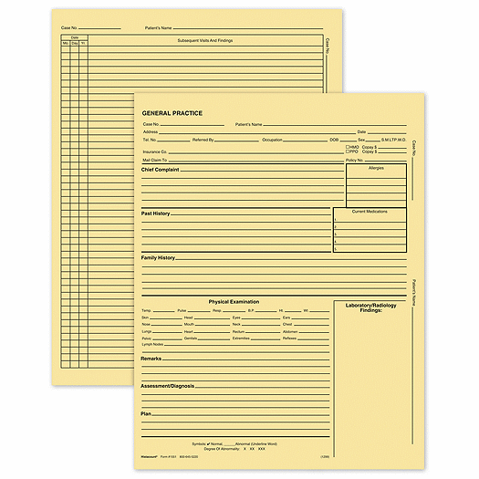 General Practice Form W/O Accts