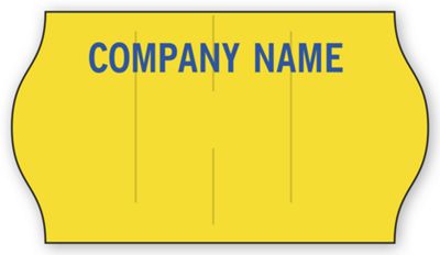 Meto 1-Line Pricing Labels, Roll, Yellow