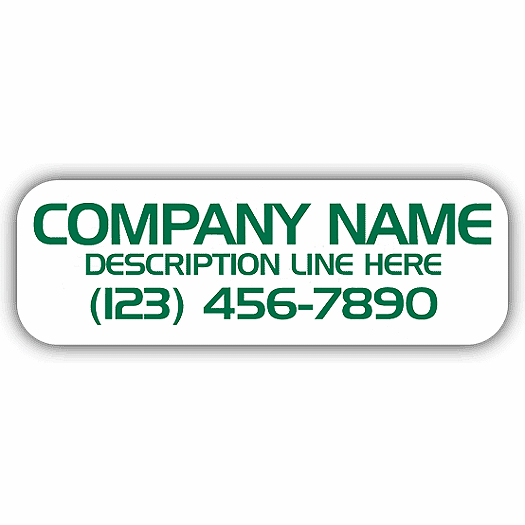 Small Vehicle Sign, 1 Color, no Logo - Office and Business Supplies Online - Ipayo.com