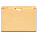 4 1/2 x 6 1/8 Straight Tab Card File Pocket, 4 1/2 x 6 1/8, Buff