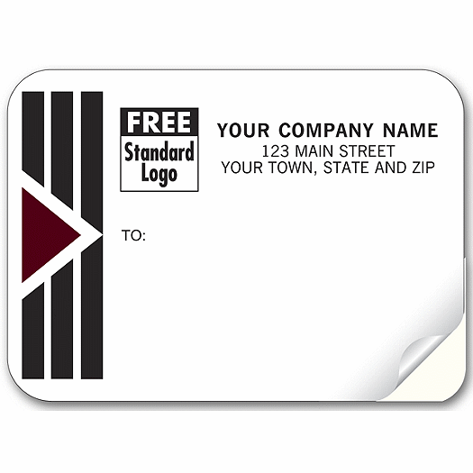 Park Avenue Mailing Labels, Padded, w/ Black/Burgundy - Office and Business Supplies Online - Ipayo.com