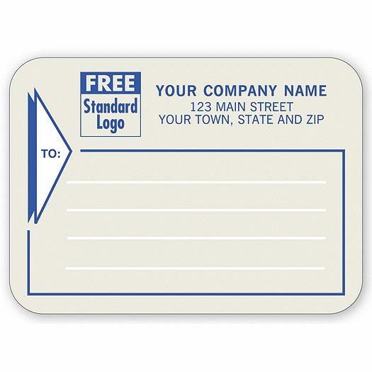 Mailing Labels, Padded, Gray w/ Blue Border - Office and Business Supplies Online - Ipayo.com