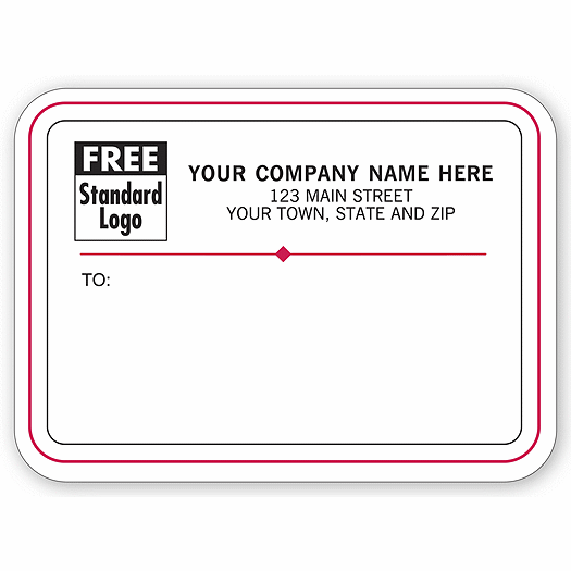 Mailing Labels, Padded, White w/ Red/Black Borders - Office and Business Supplies Online - Ipayo.com