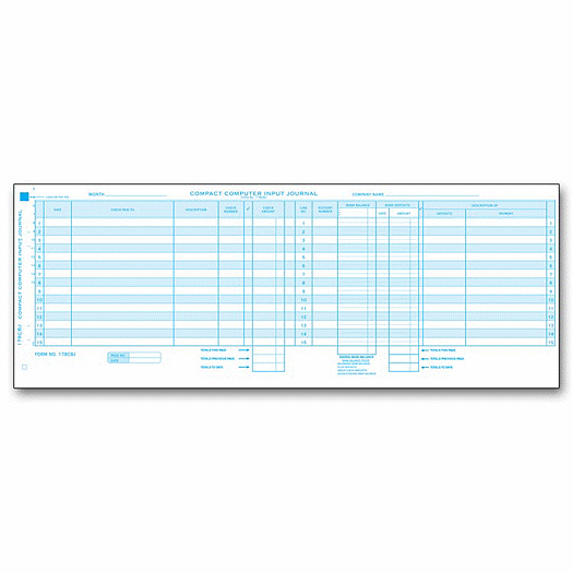 Compact Computer Input Journal