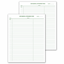 8 1/2 X 11 Supplemental & Treatment Notes, No Hole Punch