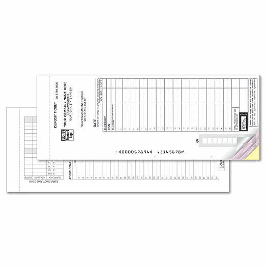 Loose Deposit Tickets Sets - Maximum Entry Format