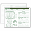 Dental Exam Record, Horizontal Format