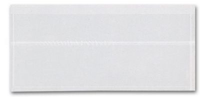 Adhesive Transparent Plastic File Pockets, 7 1/4  x 3 1/4