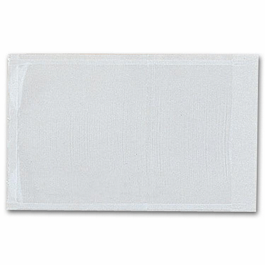 Adhesive Transparent Plastic File Pockets, 4 x 2 1/2