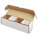 12 3/4 x 2 3/4 x 3 3/4 Dental Model Boxes – Quad White
