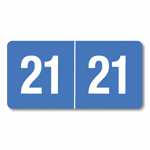 2021 Smead End Tab Compatible Labels Rolls Lt Blue 20421