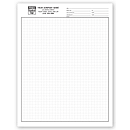 8 1/2 x 11 Graph Papers, Standard 1/4 , Padded