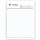 8 1/2 x 11 Graph Papers, Pro-Sketch, 1/8 , Padded