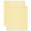 9 1/2 x 8  full sheet  (5 x 8  folded) Dental Continuation Form for Folder-Style Records, Large