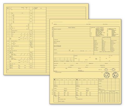 Optometry Exam Record Form, Folder Style - Card File, Buff - Office and Business Supplies Online - Ipayo.com